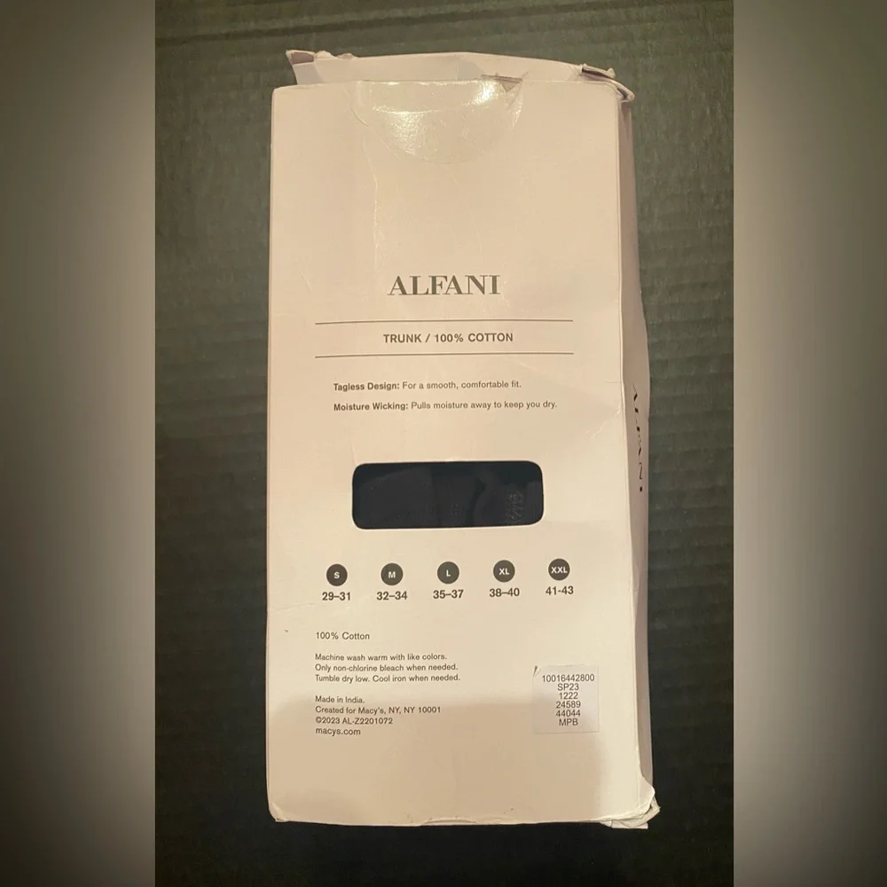 Alfani Men’s 4‎ Pack Trunks Boxer Briefs in Black Size Small 29-31 NWT